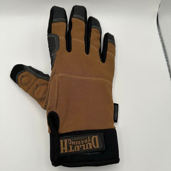 Duluth Trading Co Work Gloves Mens Medium Brown Black Utility Grip Outdoor - Picture 4 of 8